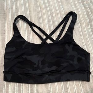 lululemon camo energy bra